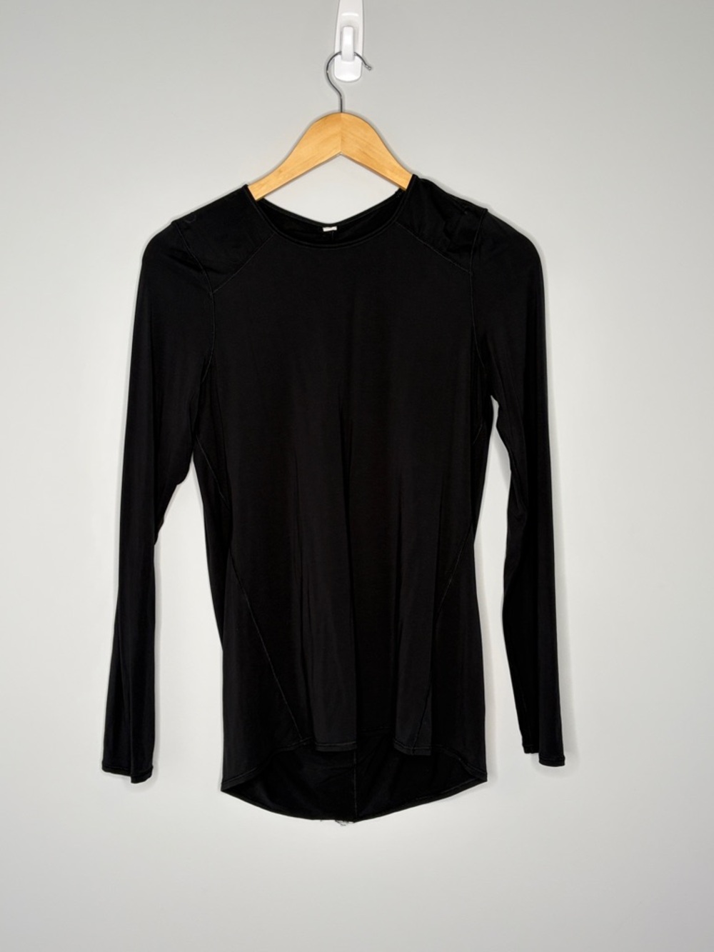 2 for $25 lululemon Black Long-Sleeve Crew Top Open Back Balletcore